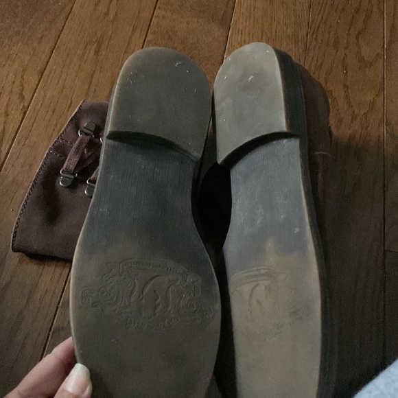 Nine West Brown Suede Slouch Booties - Size 6 - Very Good Condition - Picture 4 of 5